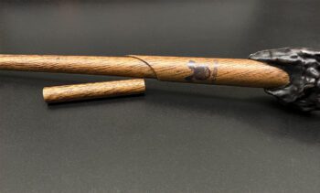 A Harry Potter wand that shoots fire -the wand's shaft