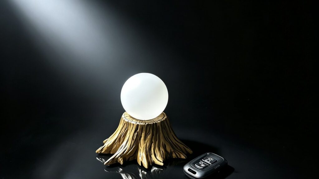 Magic lamp with its remote control